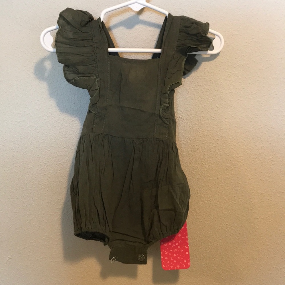Green summer romper